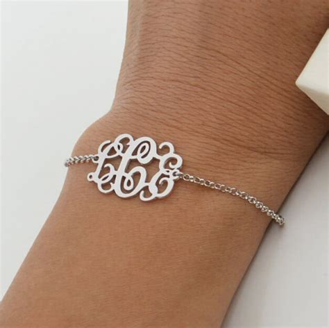 monogram bracelets for ladies